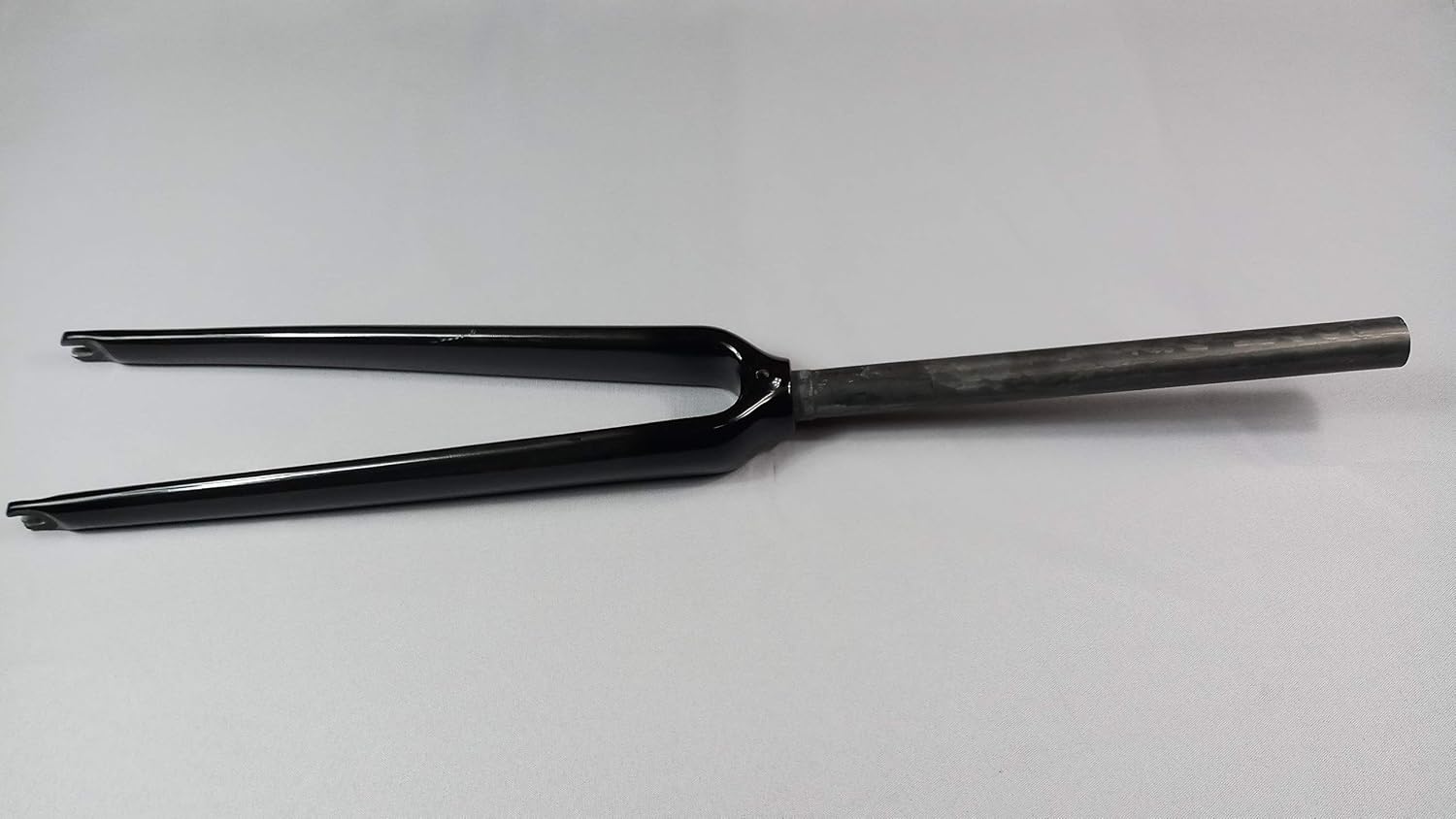 Road Bike Fork 1" Fork Straight Tube Full Carbon Fibre Forks 700C Carbon Fork Black