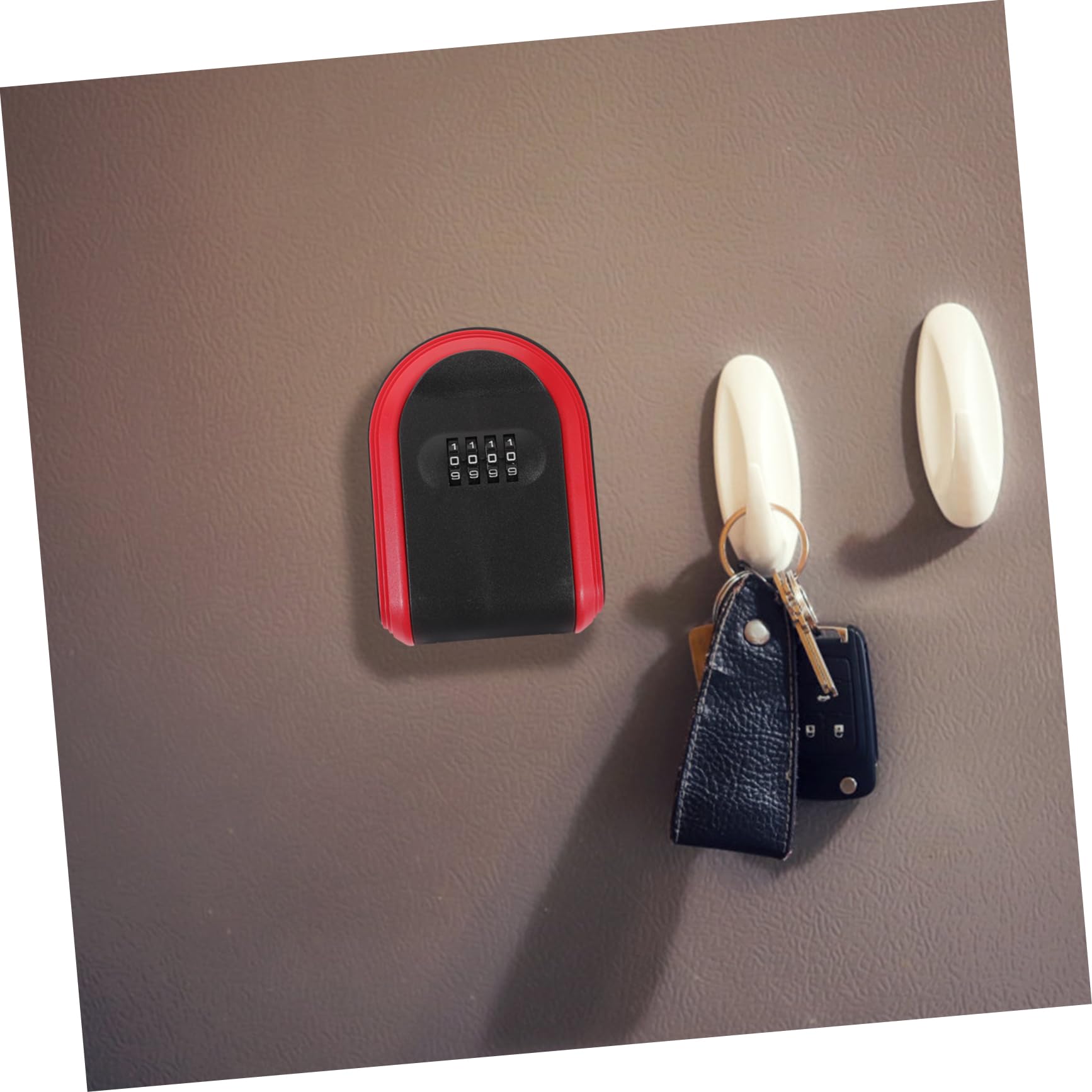SEWACC 5pièces Boîte à Clés Extérieure avec Code Sécurisé Rangement Pratique pour Clés USB Et Petits Objets Installation Facile pour Maison Bureau Et Locations