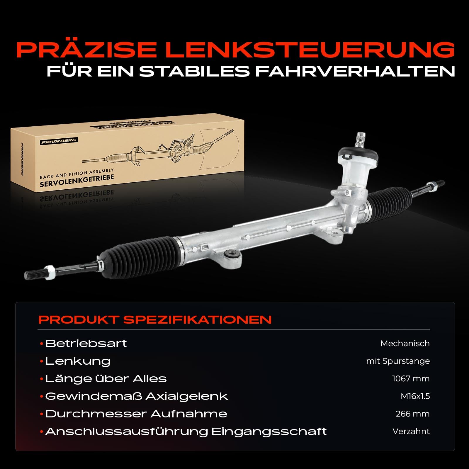 Frankberg 565003Z000 drążki kierownicze, przekładnia kierownicy, przekładnia kierownicy, przekładnia kierownicza