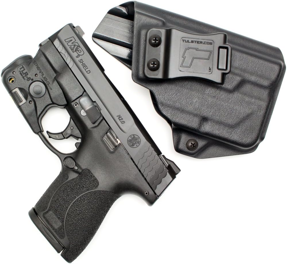 Tulster IWB Profile Kydex Holster in Left Hand fits: M&P Shield 9mm / .40 | TLR-6 Light-Bearing Inside The Waistband Appendix Concealed Carry - Image 3