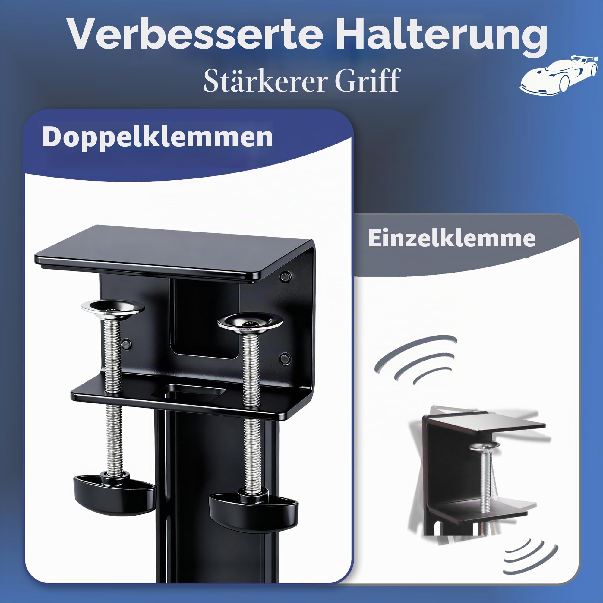 Schreibtisch Halterung für Racing Sim Shifter und Handbremse, kompatibel mit Logitech G Driving Force G29 G920 und mit Thrustmaster TH8A TSSH Handbremse für Rennsimulationen auf PC und Konsole