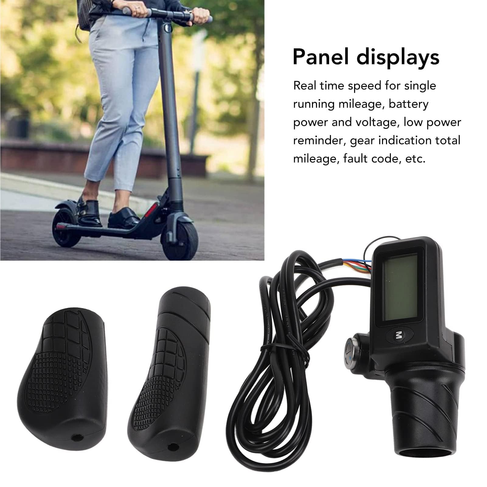 Amazon | 電動自転車スロットルグリップ、805 LCDディスプレイパネル 