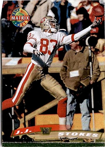 1996 Topps Stadium Club Dot Matrix #26 J.J. STOKES San Francisco 49ers