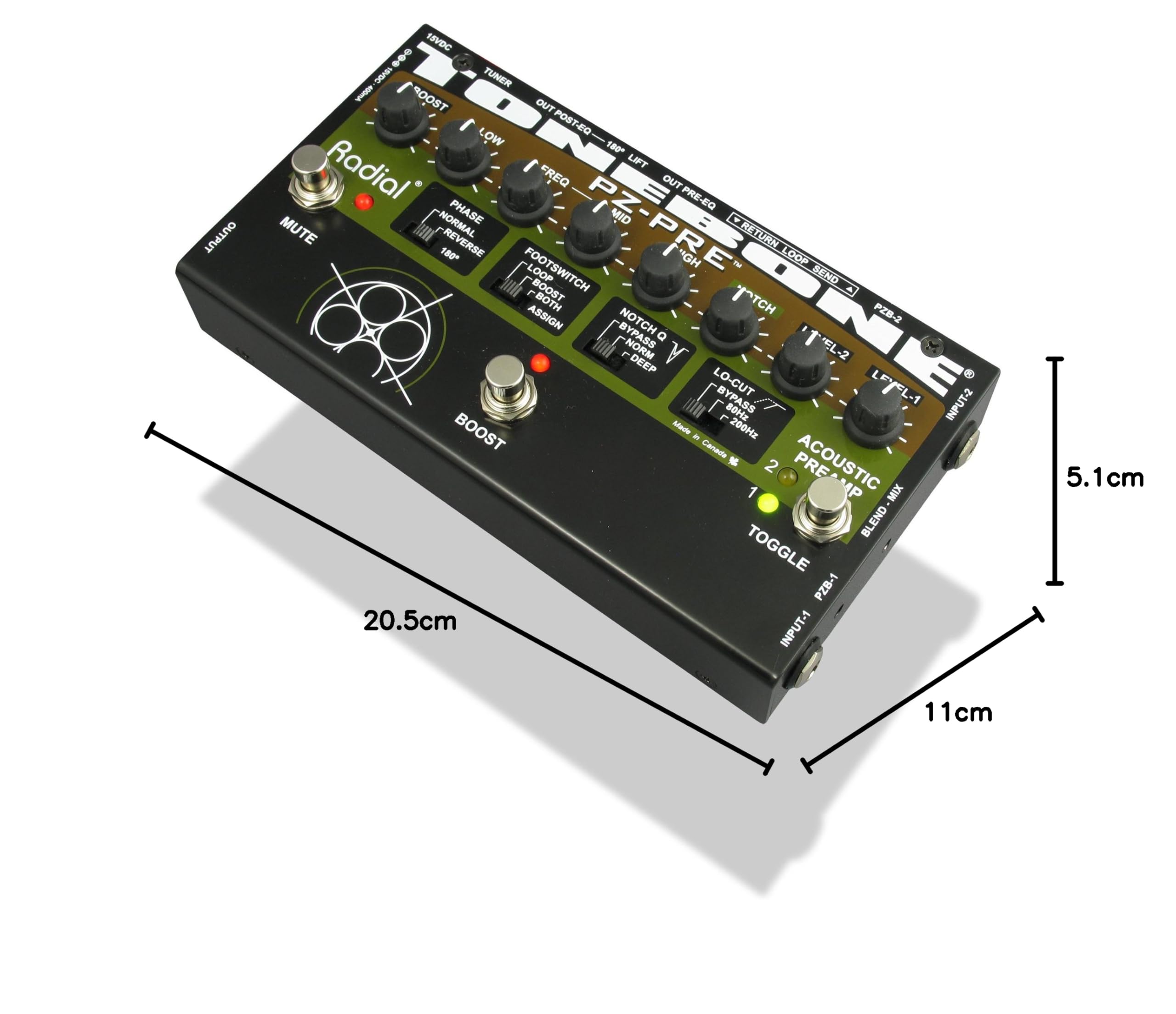 TONEBONE-Vorverstärker für akustische Instrumente