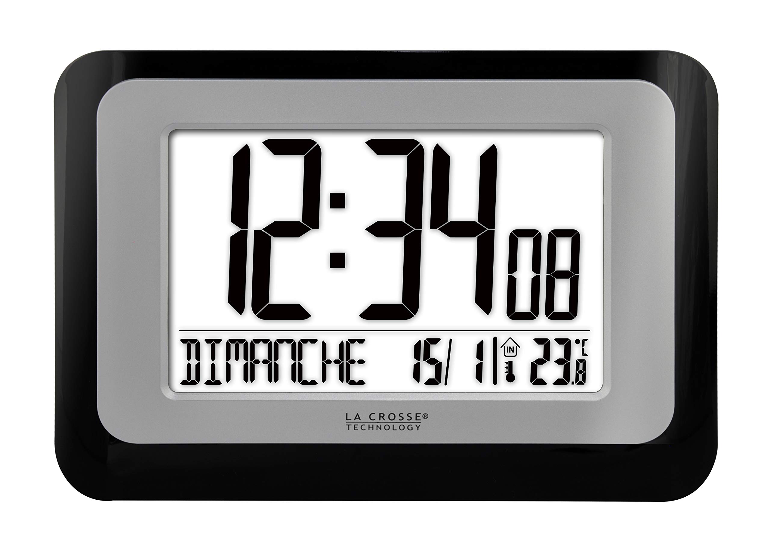 La Crosse Technology - WS8006 Horloge Murale - Noir