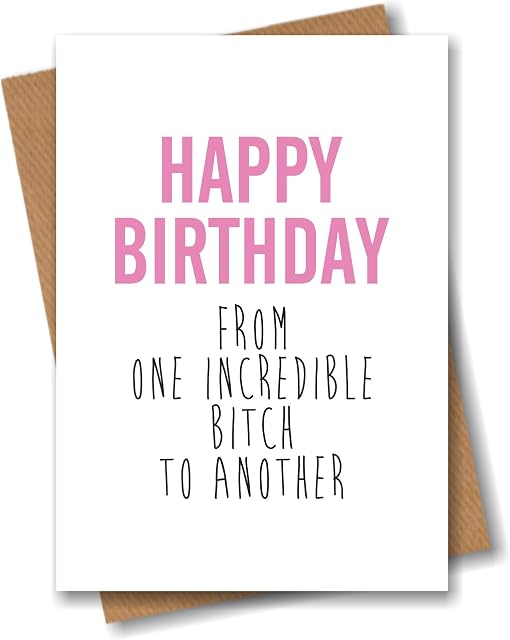 Adult Rude Birthday Greeting Card Offensive Insult Humour Funny Best Friend Her