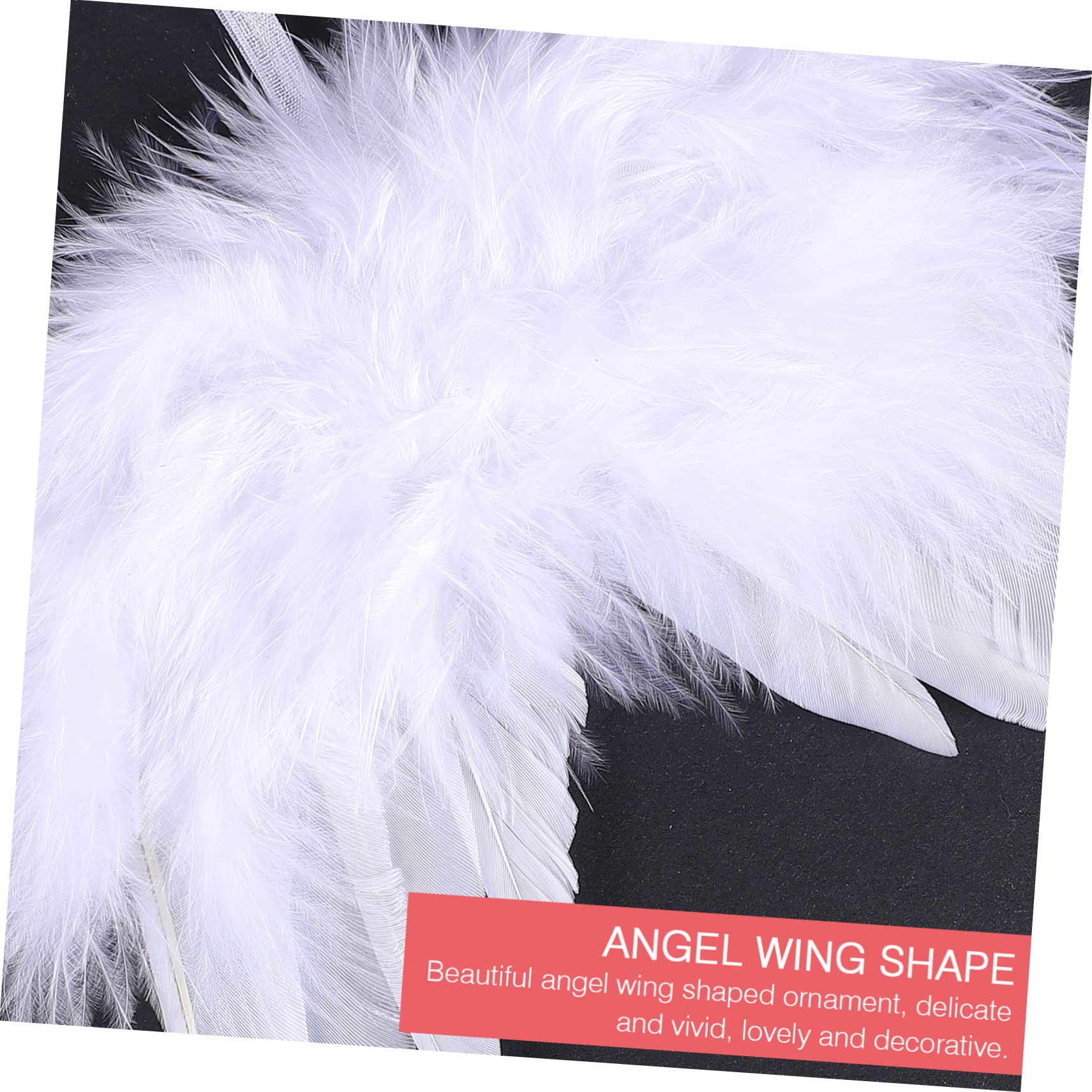 24 Piezas Charm de Alas de Plumas Angel Colgante Navideño Decoración de Alas de Ángel Suministros Navideños de Ángel