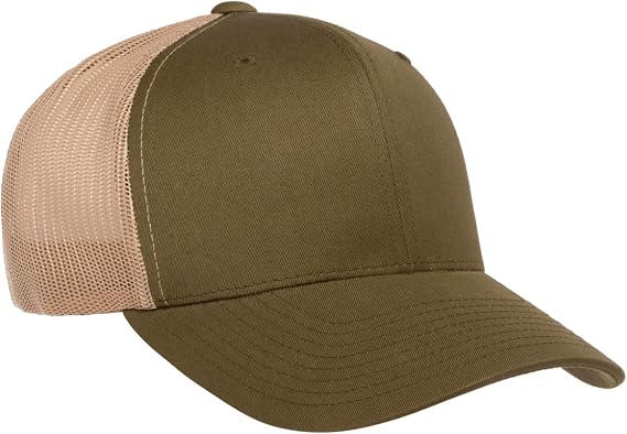 Embroidered Buck Deer Skull Trucker Hat, Hunting Snapback Cap