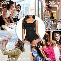 Vista 7 de Body ShaperX - Faja de control del abdomen, modelador de figura con cremallera, body con torso abierto