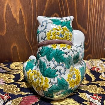 まみ◇限定品【願いが叶う】九谷焼 招き猫 右手 かえで まみ様専用