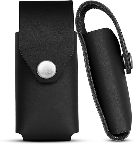 American Bench Craft Estuche de cuero remachado para múltiples herramientas para Gerber Center-Drive - Funda de cuero (negro)