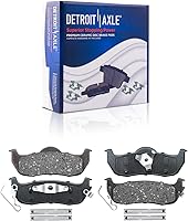Vista 4 de Detroit Axle - Kit de freno trasero para Jeep Grand Cherokee Commander 05-10 Rotores de freno de disco 2005 2006 2007 2008 2009 2010 repuesto