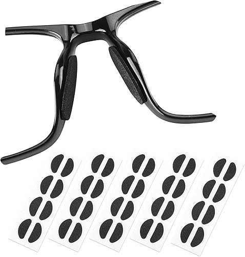 20 pares de almohadillas de nariz para lentes, almohadillas de espuma suave para la nariz, almohadillas adhesivas de silicona antideslizantes para