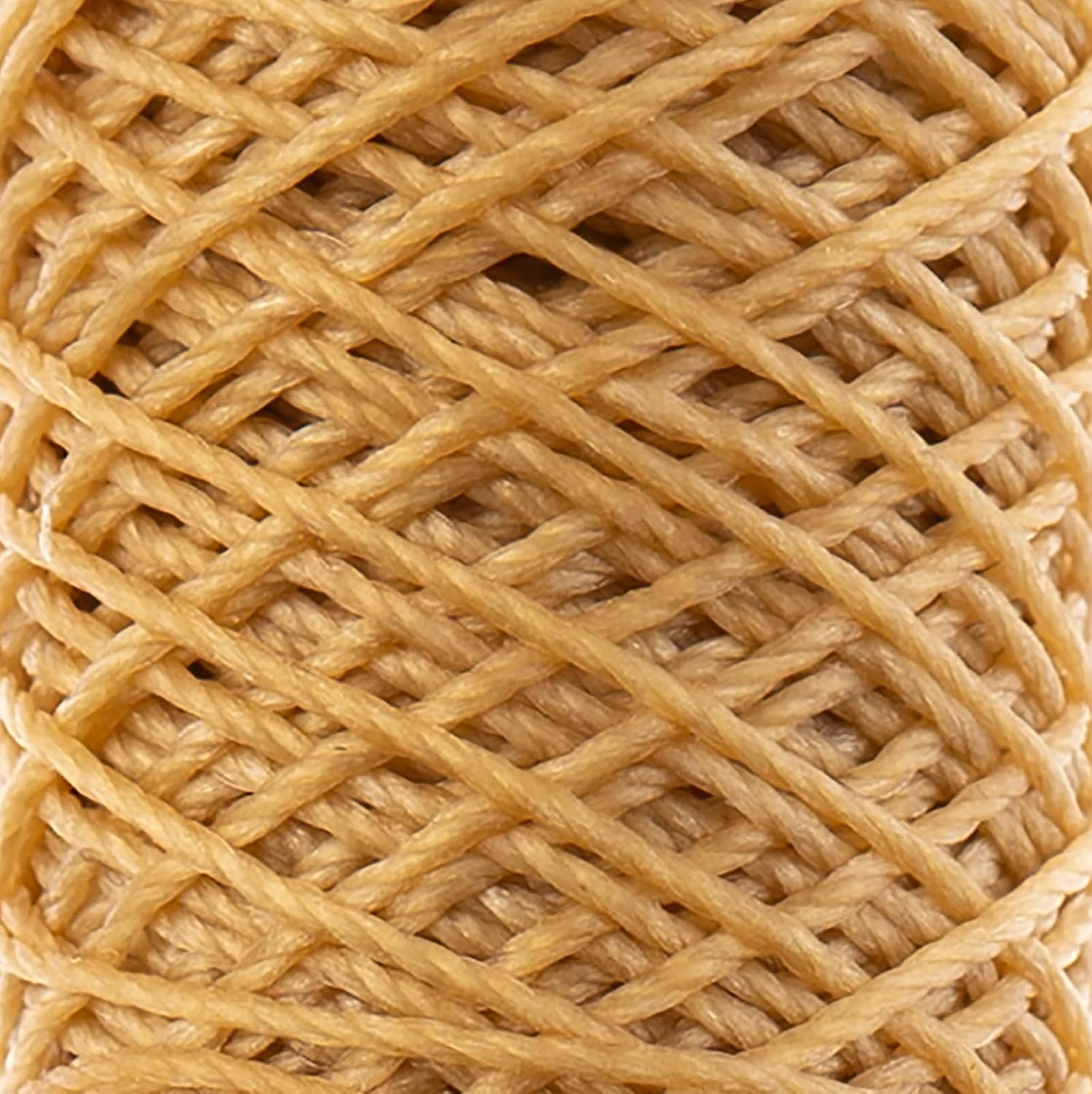 Waxed Thread 3ply Made in USA 75ft (25yd) Bobbin 0.38mm (0.015in), Natural