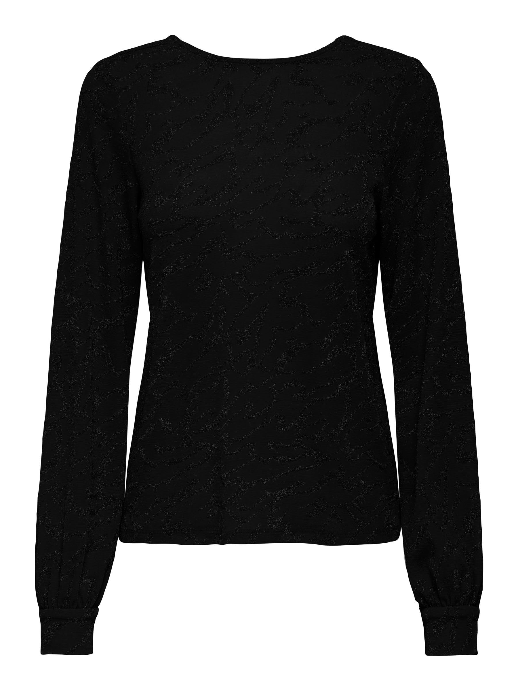ONLY Damen Only Female Bluse Onlcarol Bluse Onlcarol L/S Glitter Bow Top Box JRS (1er Pack)