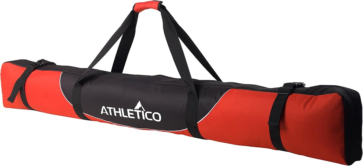 Bolsa acolchada para esquí Athletico Mogul - Bolsa de viaje para esquí individual totalmente acolchada