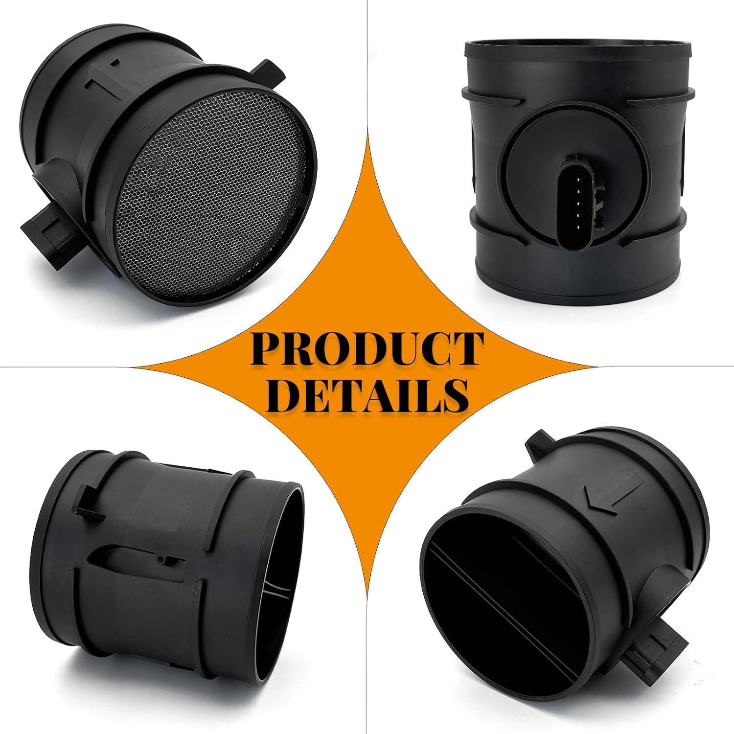 2451149 Mass Air Flow Sensor MAF Sensor 245-1149 MA198 74-10146 7410146 5S8048 15900023 Compatible with Chevy Silverado 1500 3500 2500 Compatible with GMC Sierra 1500 3500 2500