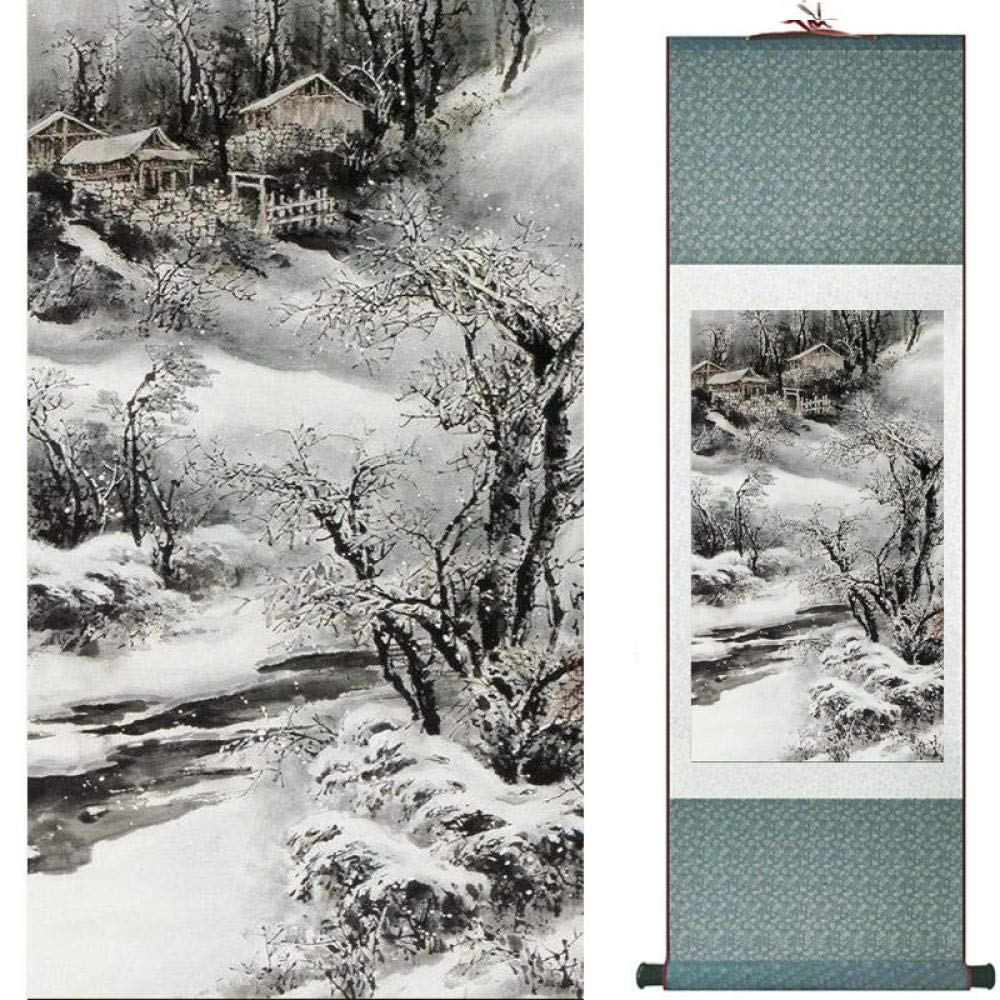 Amazon | 昔ながらの絵画風景画中国の伝統的な芸術の絵画中国の