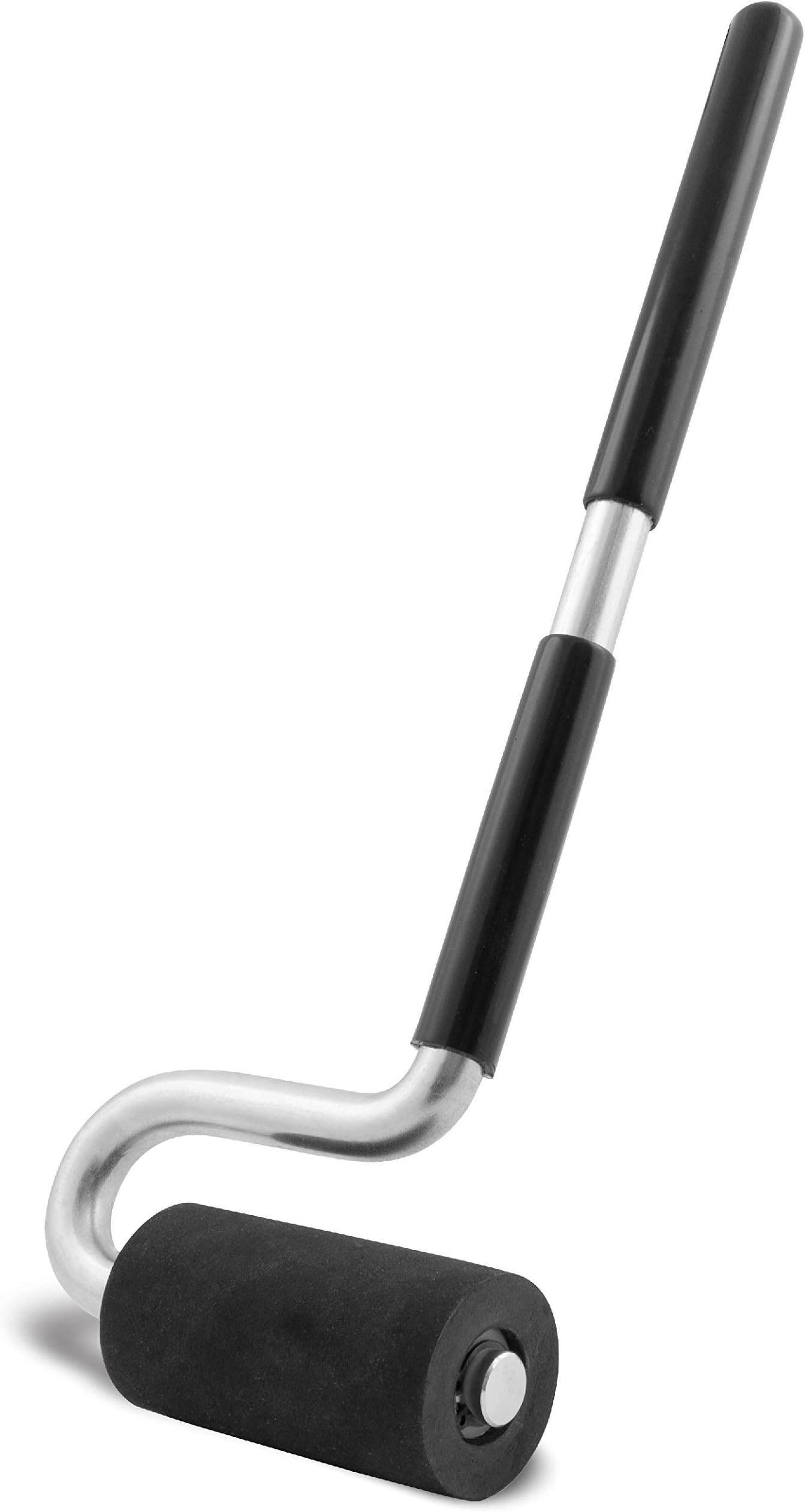 Long Handle J Roller with 2-7/8" Diameter 1-1/2" Diameter Rubber Roller for Veneer, Laminate and Edge Banding