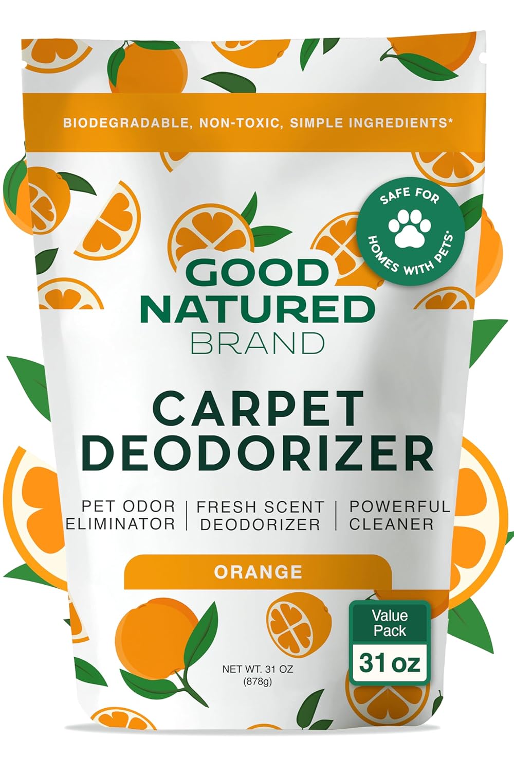 Good Natured Brand Carpet Deodorizer Freshener Powder 31 oz Pet Odor Eliminator for Strong Odor Pet Urine Fresh