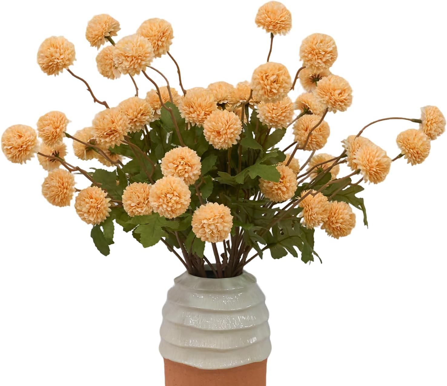 10pcs Silk Fake Flowers Mini Chrysanthemum Flower Stems Bulk Vase Filler Floral Arrangement Supplies for Home Decor DIY Wedding Centerpieces