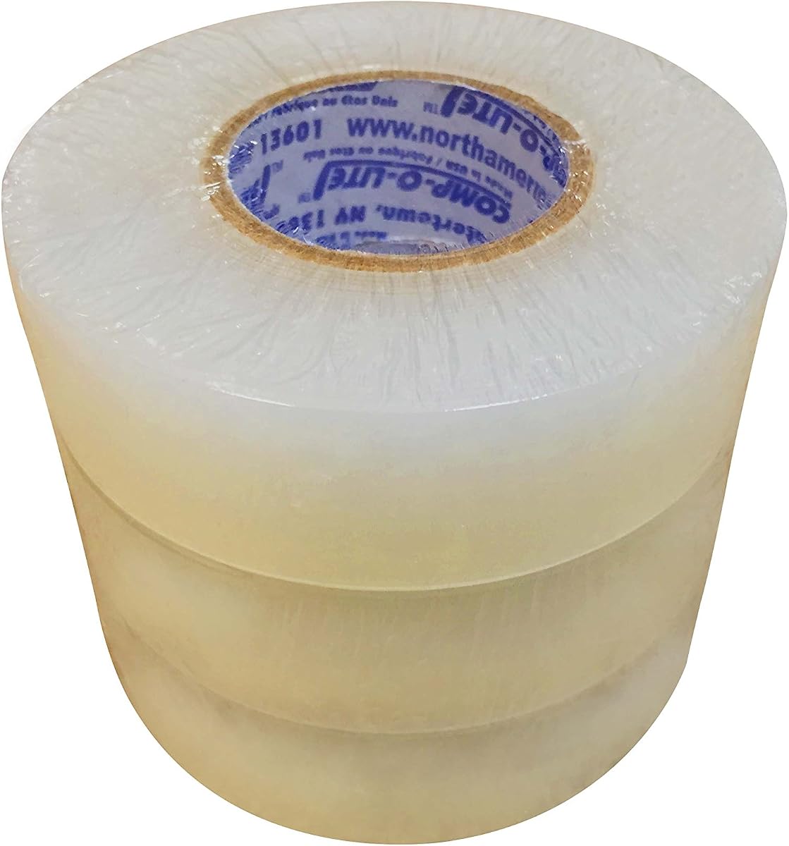 North American Tapes, Comp-O-Lite, Hockey Tape, 3 Rolls Per Pack, Clear Poly Shin Pad, 24MM X 25M Per Roll, Made in USA, Easy Rip & Stretch