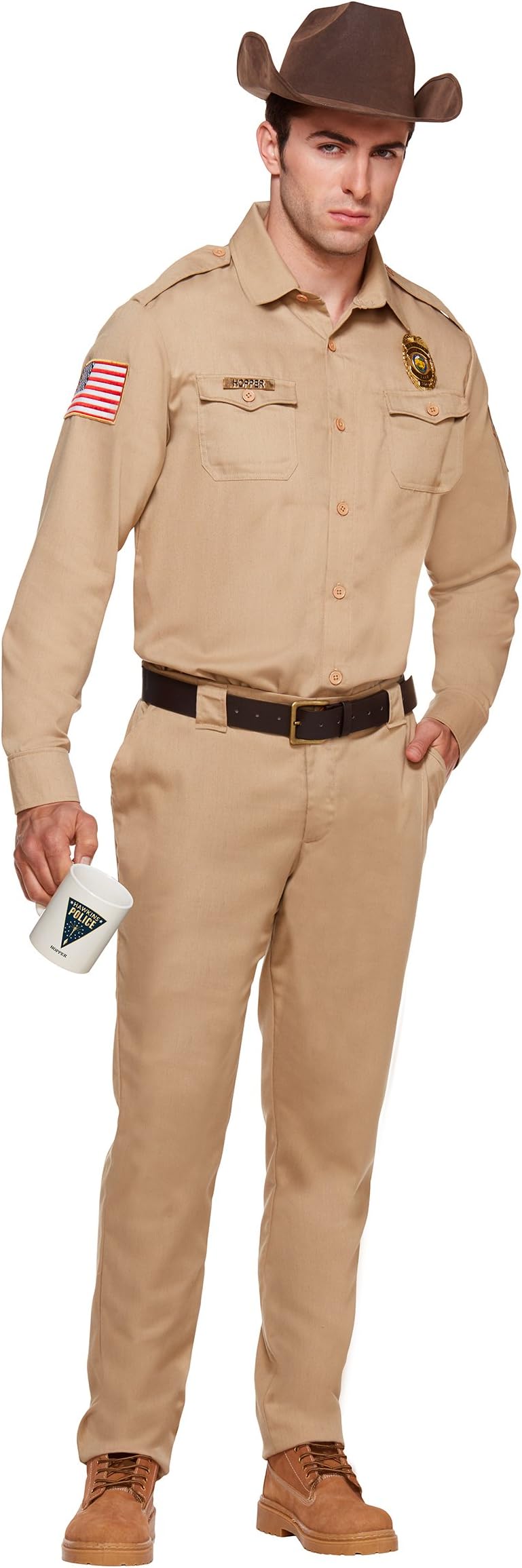 Spirit Halloween Adult Jim Hopper Costume โ Stranger Things