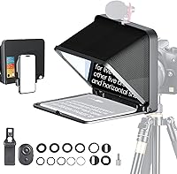 Vista 8 de LENSGO TC7S teleprompter portátil para teléfono, teleprompter mini de un segundo con control remoto, aplicación compatible con iPhone y Android