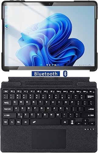 Miniatura 10 de ZenRich Surface Pro 8 - Funda resistente de 13 pulgadas 2021 para Surface Pro 8 con soporte y correa de mano, resistente a los golpes, compatible