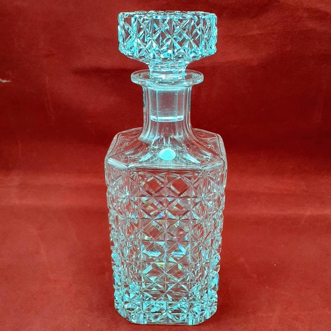 アンティーク　佐々木クリスタル　瑠璃色の鏡♫ アンティーク 佐々木クリスタル 瑠璃色の鏡♫