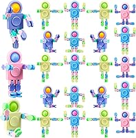 Hanaive 8-Pack Transformable Robot Fidget Spinners - Deformable Chain Gyro Toys for Kids Adults Stress Relief Sensory Fidget Party Favors