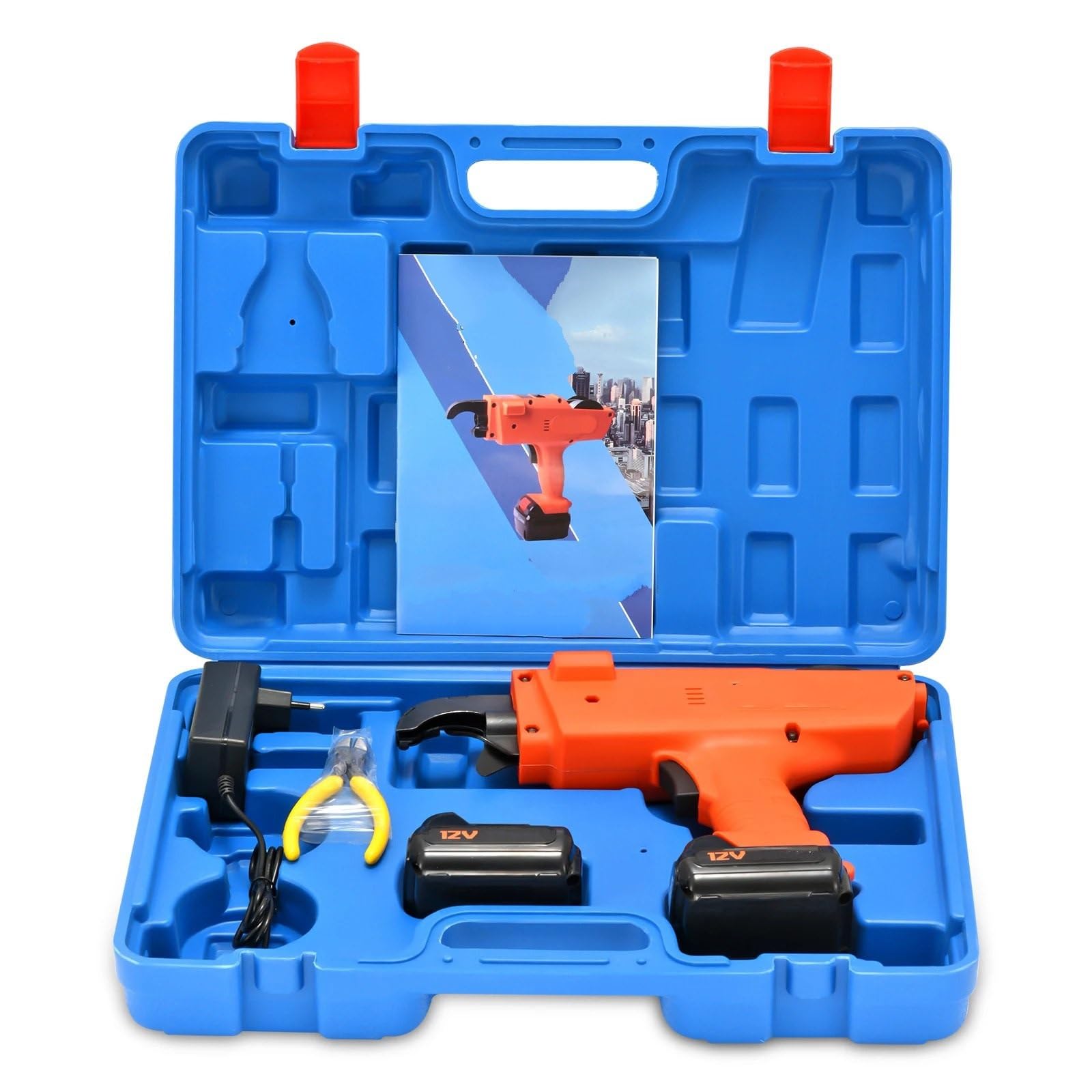 Macchine rilegatrici Macchina di rilegatura del livello dell'armatura Automano automatico con pinze a batteria Plastica Push Push Electric Leasing Machine Rilegatrice a dorsi plastici