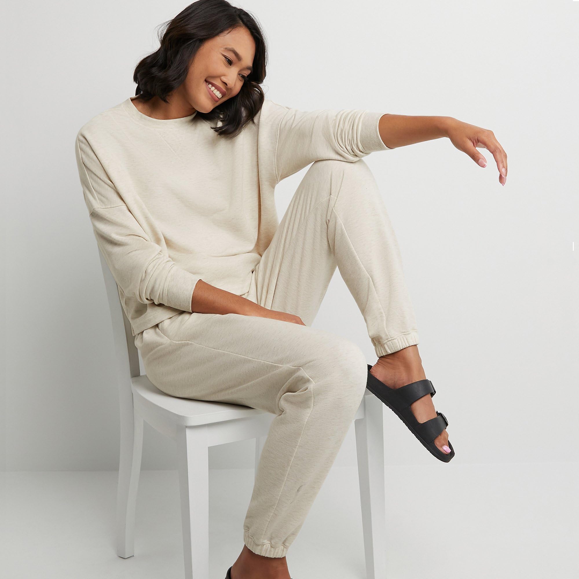 Hanes Originals Crop Sweatshirt, Soft Brushed Fleece Cropped Pullover, Plus Maillot de survêtement Femme