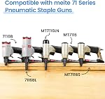 meite 22 Gauge 71 Series 3/8-Inch Crown Staple 1/4-Inch Leg Galvanized Staples Fine Wire for Upholstery Stapler 10,020 PCS
