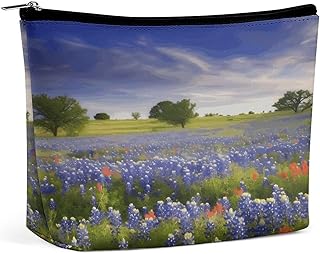 Texas Bluebonnets Scenery Toiletry Bag Portab...