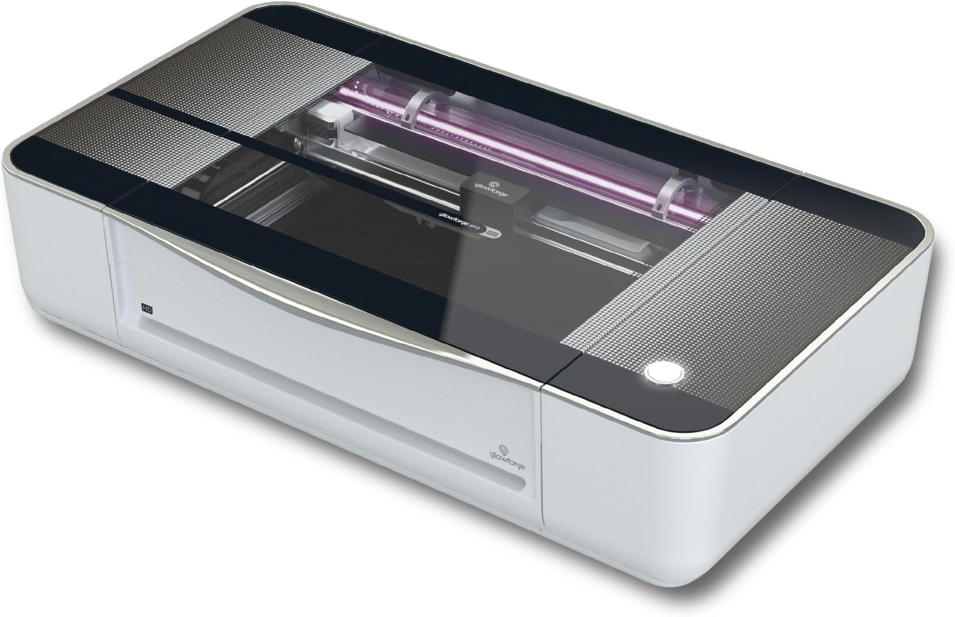 Glowforge Pro HD Laser Cutter and Engraver Machine with 45W CO2 Laser - Ultimate Power Laser Engraver with Cooling for Fast Laser Engraving on Wood, Leather, Metal, and Stone