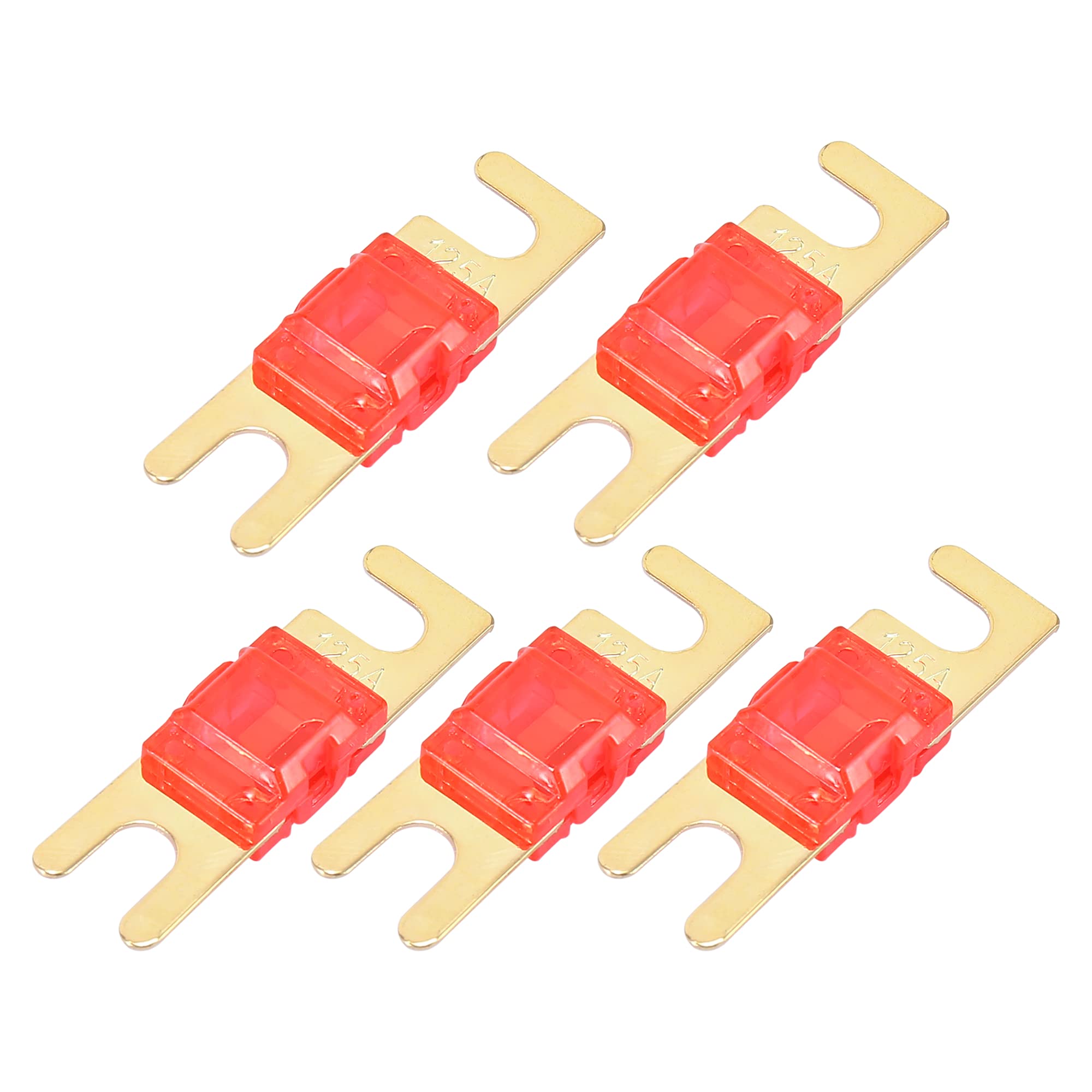 X AUTOHAUX 5pcs 125A AFS Mini ANL Fuses Replacement for Car Truck Motorcycle Boat Audio CDs-image-21