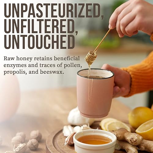 Miniatura 4 de Honey Gardens Lehua Blossom - Miel cruda de primera calidad, hecha a mano de abejas de Nectar of Hawaii Lehua Blossom, sabor rico, tropical, sin