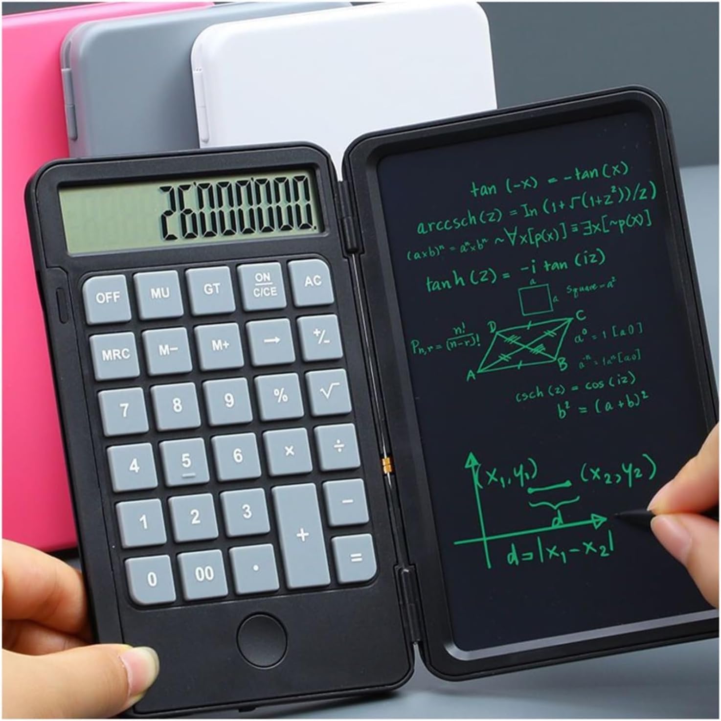 Scientific Calculator Calculators Desktop Calculator， Calculator with Handwritten Tablet Flip Portable Notepad Office Silent Learning