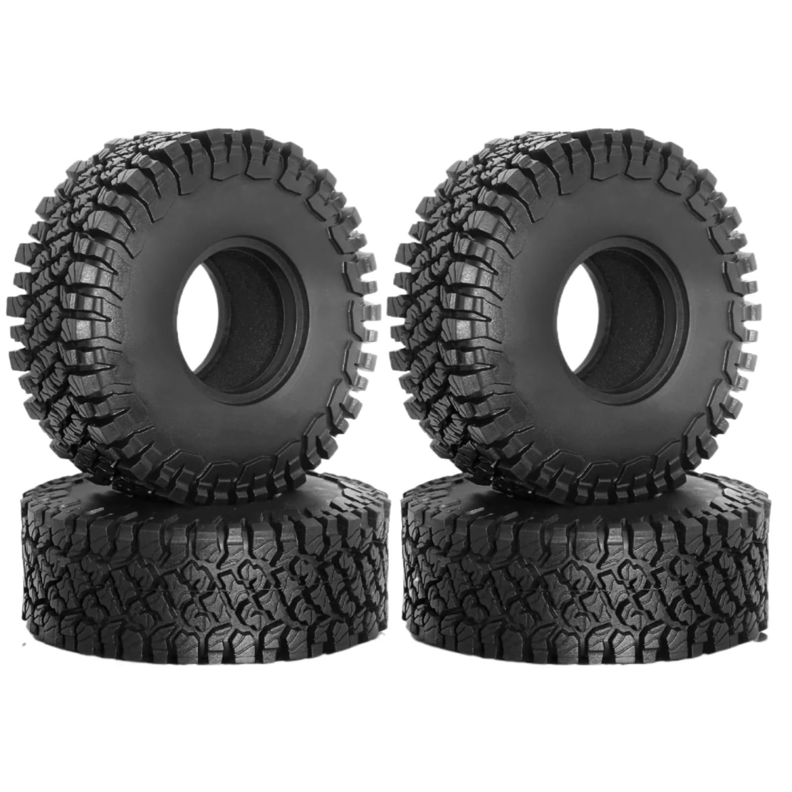 Pezzi Ricambio Auto Rc Per Axial Per SCX10 Per Traxxas Per TRX4 Per Redcat Per MST 1/10 4 Pezzi 118mm 1.9" Pneumatico In Gomma Ruota Pneumatico RC Crawler Car