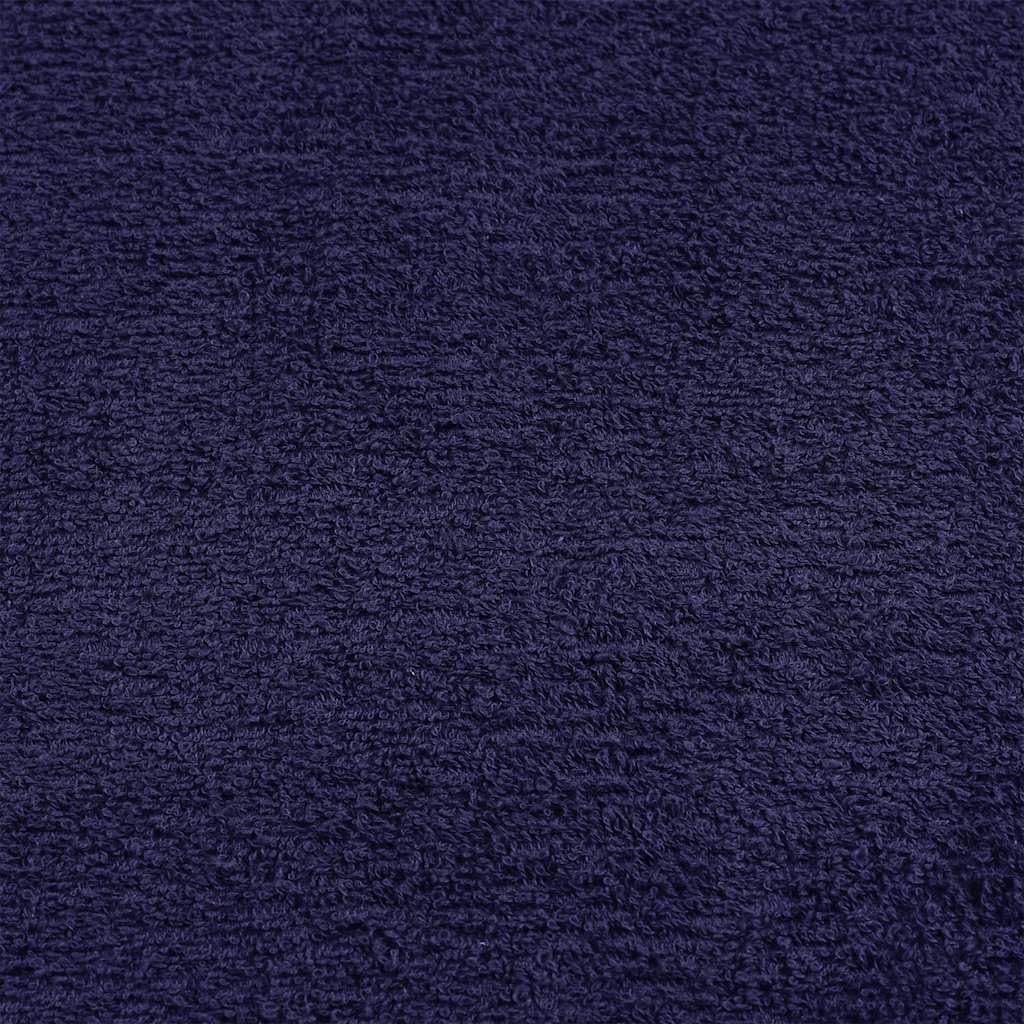 Fengshui Lot de 8 serviettes Bleu marine 360 g/m²