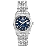 Women's Eco-Drive Corso Classic Watch in Stainless Steel, Blue Dial (Model: EW2290-54L)