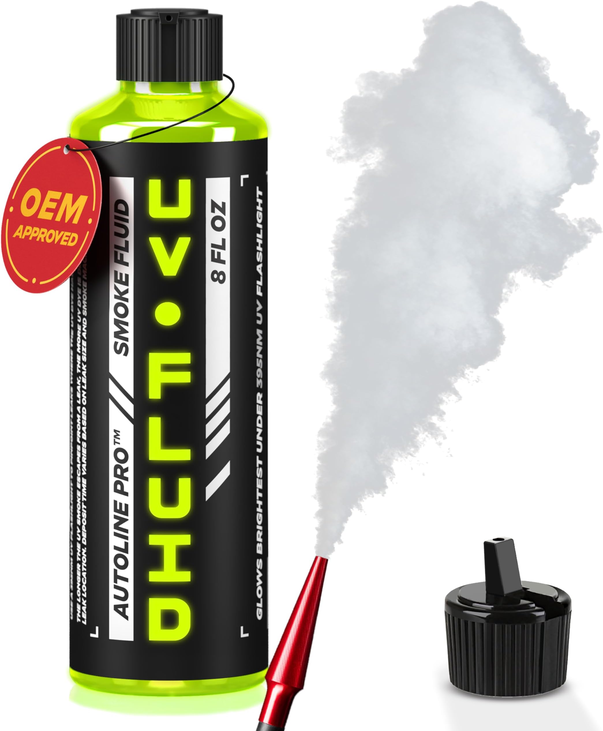 Smoke Fluid Brightest UV Glow Leak Tracing Solution for Automotive Smoke Machines (EVAP, Vacuum, and More) [Not for Ventus]