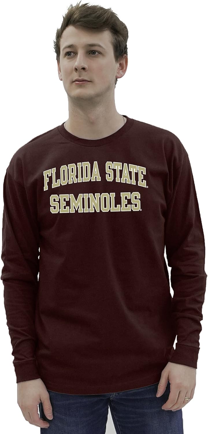 Blue 84 NCAA Mens Arched Team Color Long Sleeve T Shirt