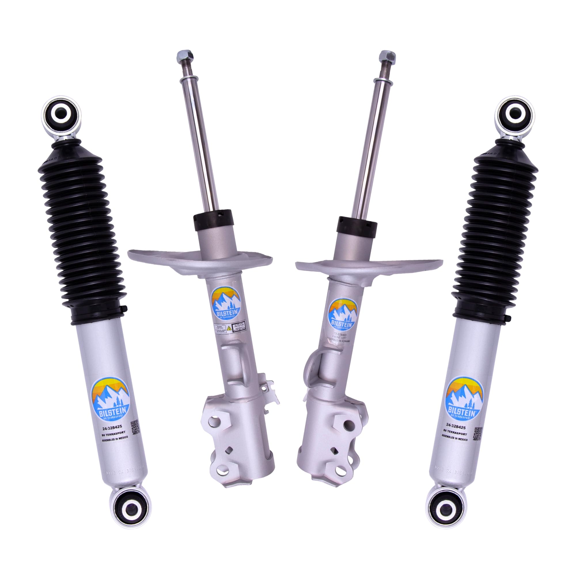 Bilstein Set of Front and Rear B8 TerraSport Series Shocks Compatible with 2013-2018 RAV4 Provides 1" Front & Rear Lift | Easy Installation | Smooth