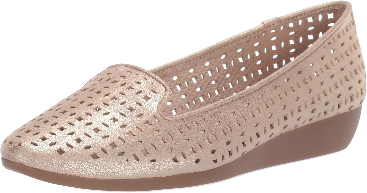 A2 by Aerosoles Women's Parchment Ballet Flat, Gold Metallic, 11 M US