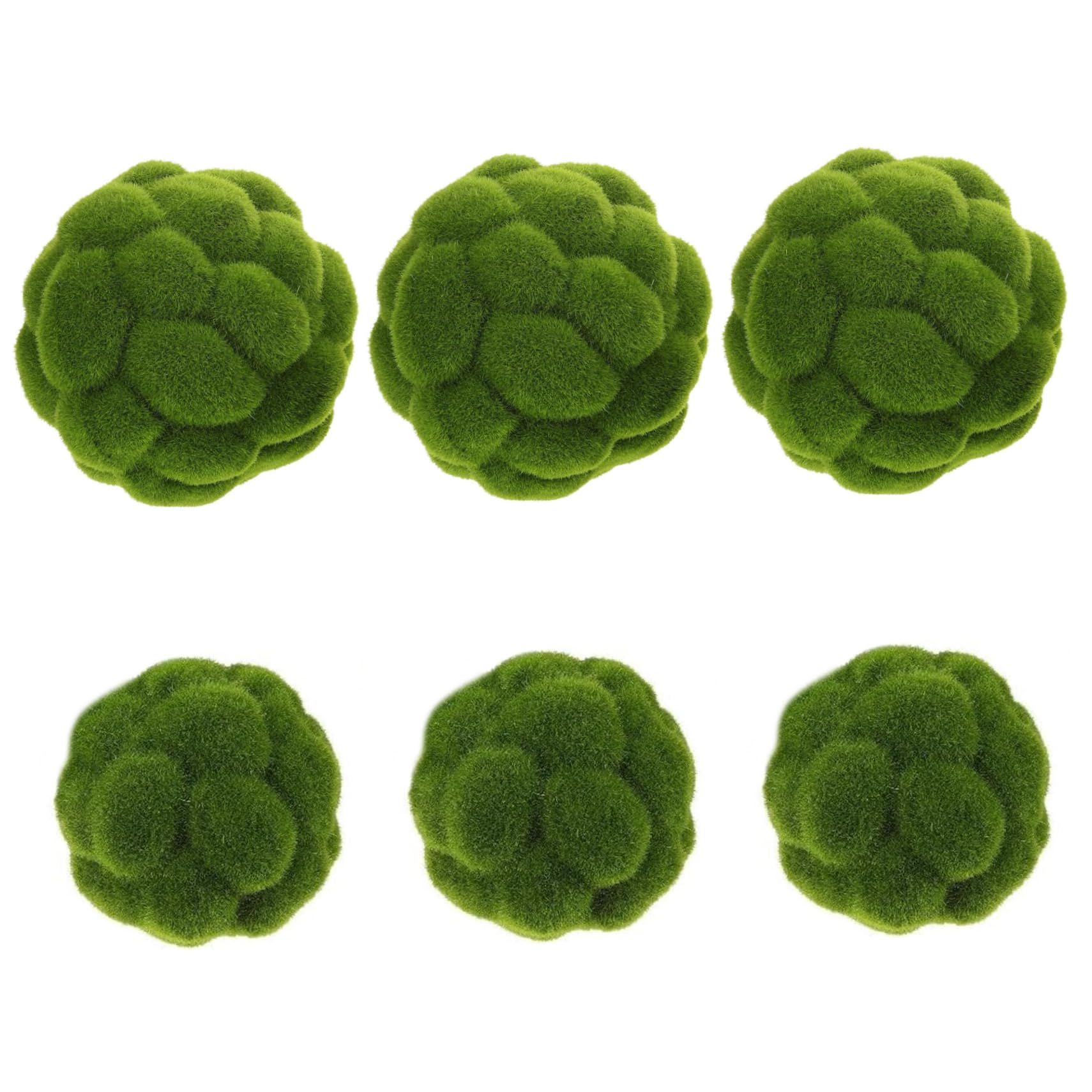 Boules de mousse verte artificielles pour remplacer la vraie plante sans flétrissement en mariage