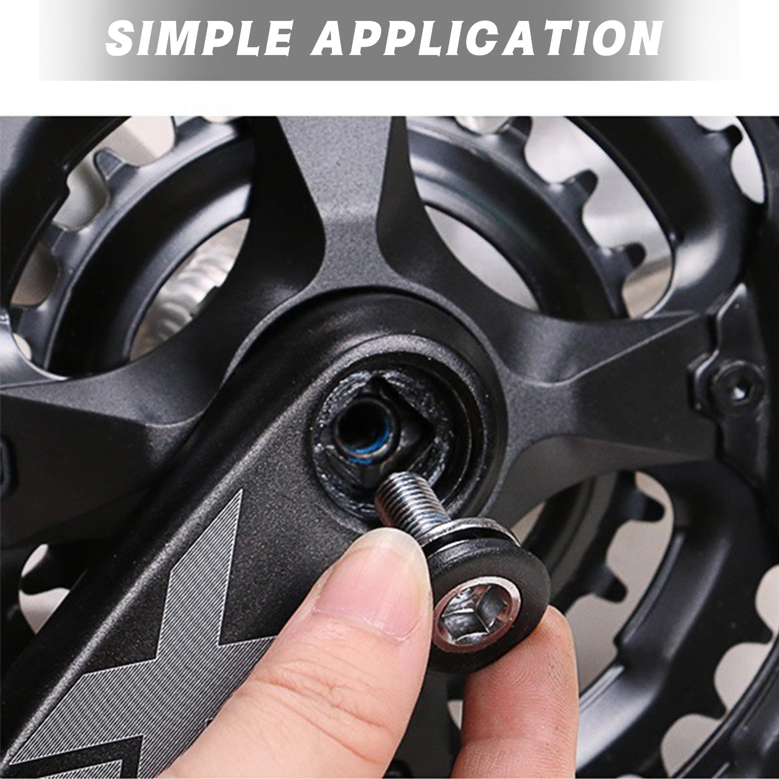 2 viti di fissaggio esagonali per pedivella da 8 mm, con tappi, viti senza cappuccio per movimento centrale per mountain bike e bici da strada, compatibili con FSA, Suntour, Prowheel e molto altro