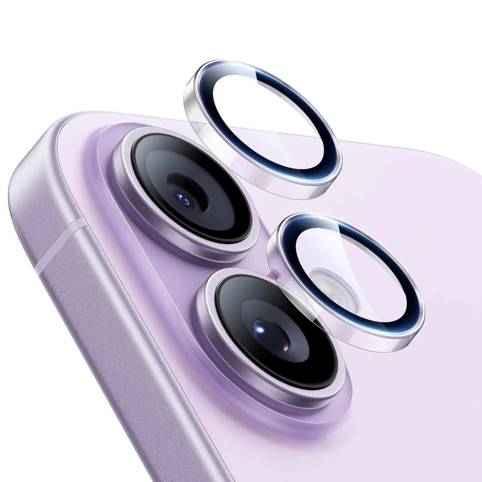 ESR iPhone 17 カメラ保護 カメラカバー iPhone16/16Plus適用 AR反射防止 50kg耐衝撃 カメラフィルム 米軍MIL規格