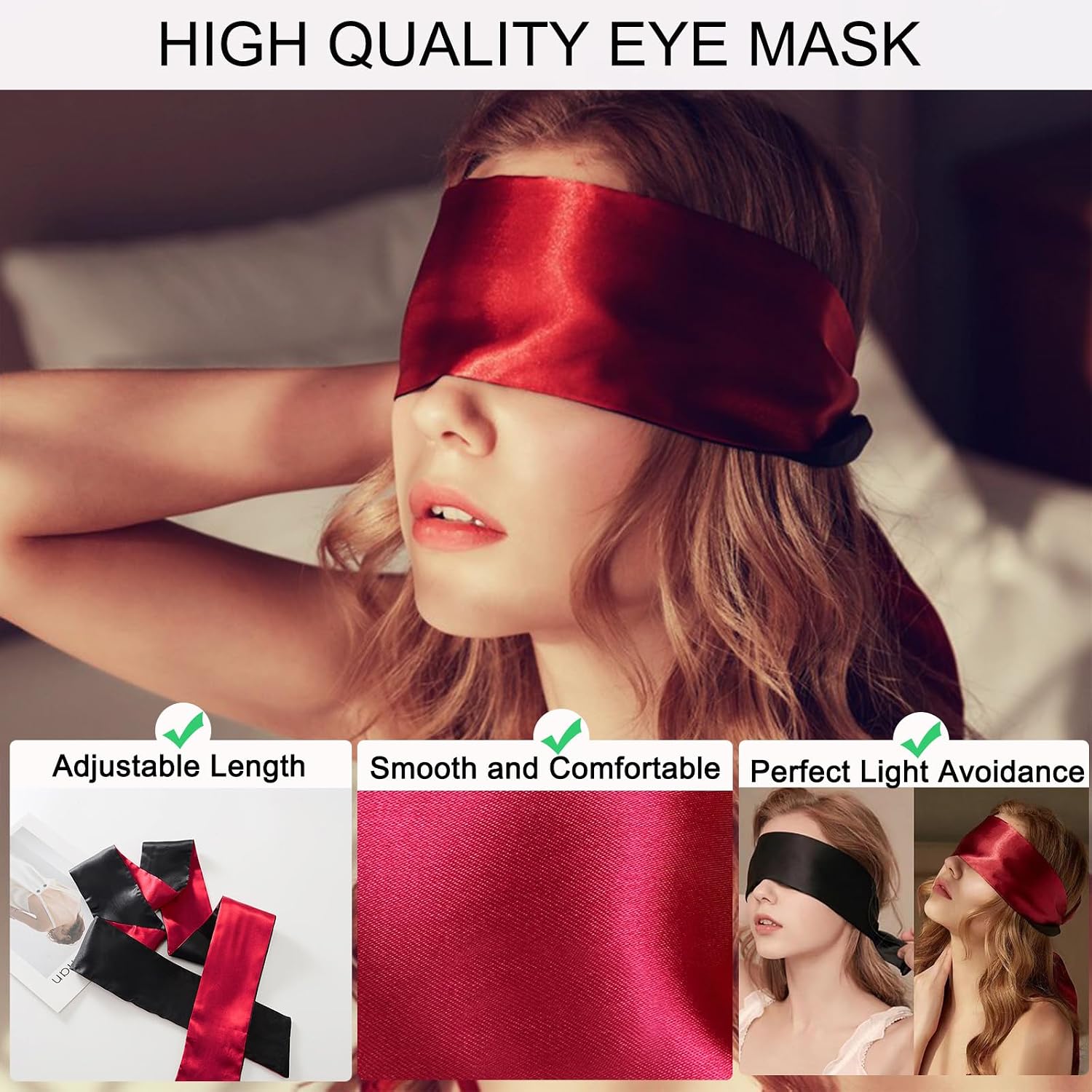 2 PCS Sex Bondage Blindfold Eye Mask Adult Sex Toy, Fetish Soft Blindfold Play Toys for Couple Women Men, Used for Adult Eye Masks and Handcuffs